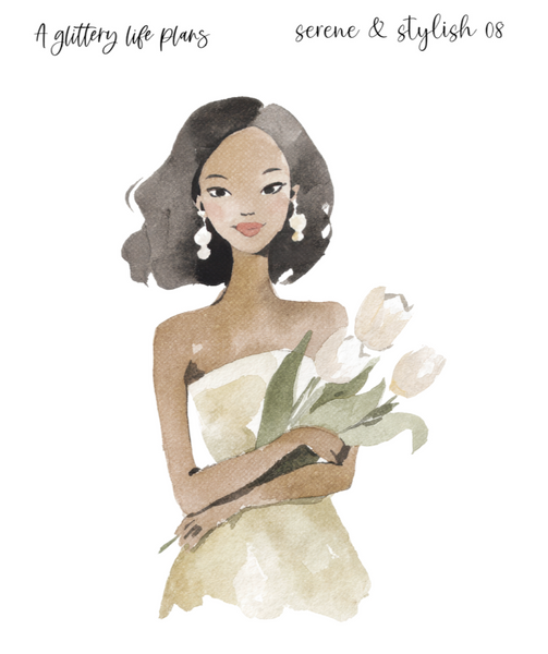 Serene & Stylish XL Decorative Stickers for Planners and Journals