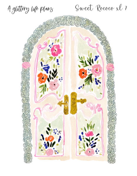 Sweet Rococo XL Decorative Stickers for Planners and Journals