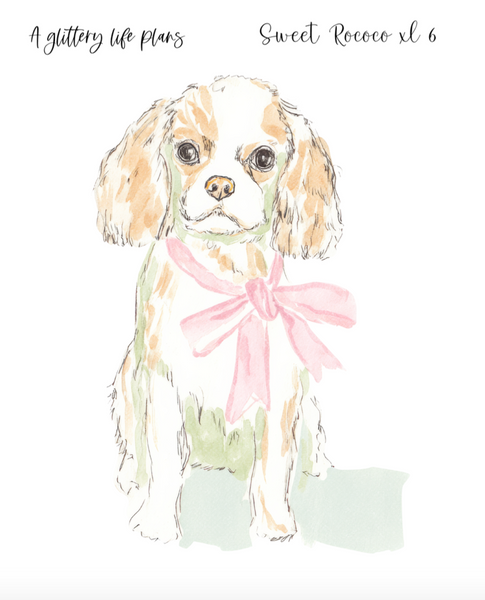 Sweet Rococo XL Decorative Stickers for Planners and Journals