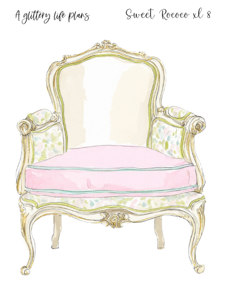 Sweet Rococo XL Decorative Stickers for Planners and Journals