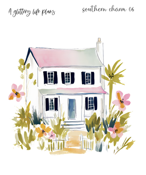 Southern Charm XL Decorative Stickers for Planners and Journals