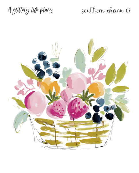Southern Charm XL Decorative Stickers for Planners and Journals