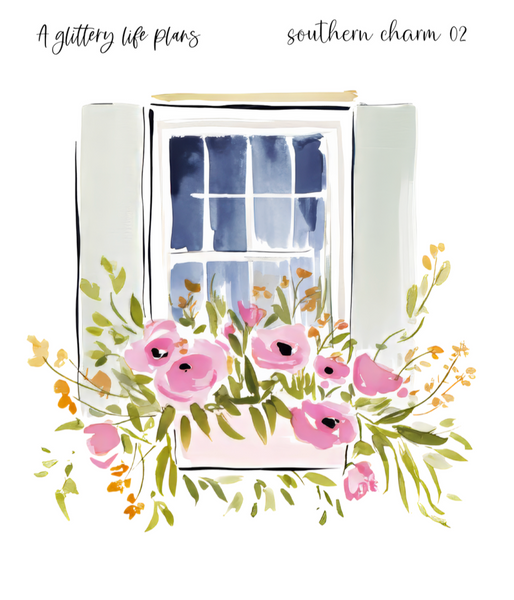 Southern Charm XL Decorative Stickers for Planners and Journals