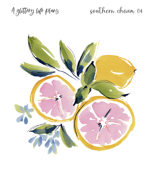 Southern Charm XL Decorative Stickers for Planners and Journals