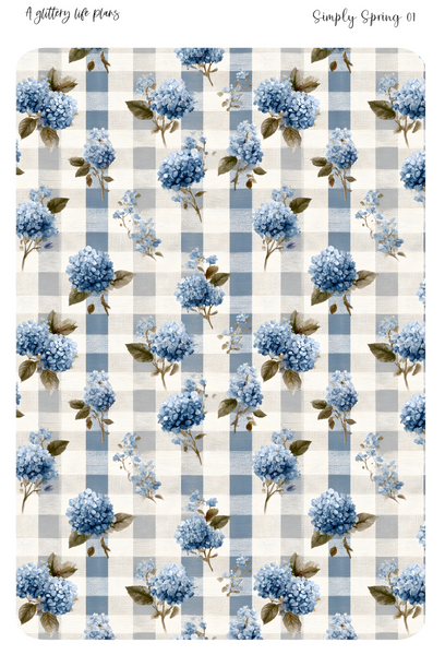 Simply Spring Washi Tear Sticker Sheet for Planners and Journals