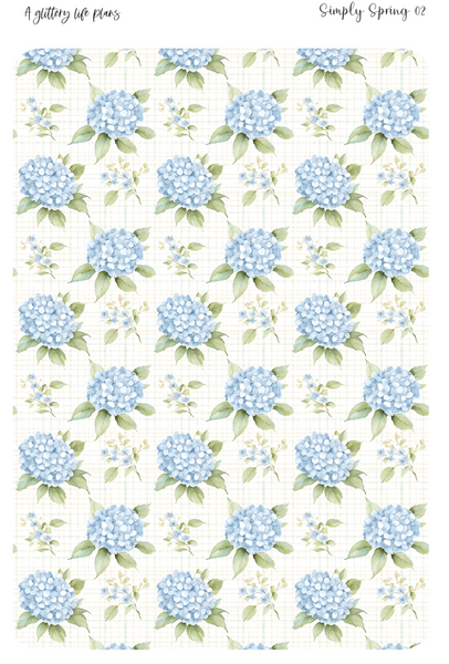 Simply Spring Washi Tear Sticker Sheet for Planners and Journals
