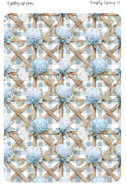 Simply Spring Washi Tear Sticker Sheet for Planners and Journals