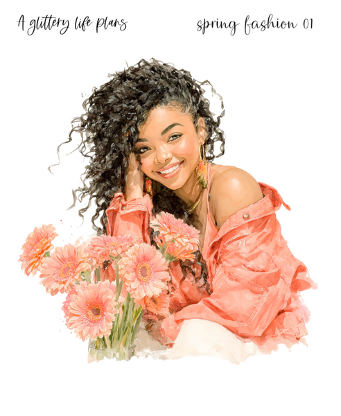 Spring Fashion XL Large Deco Stickers for Planners and Journals