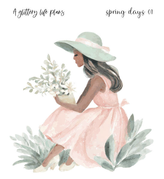 Spring Days XL Large Deco Stickers for Planners and Journals
