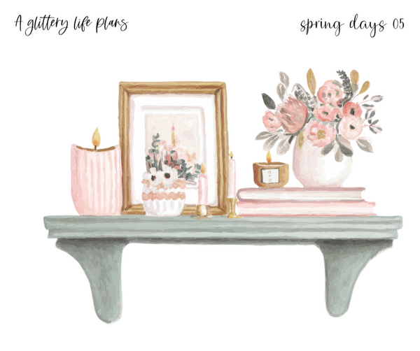 Spring Days XL Large Deco Stickers for Planners and Journals