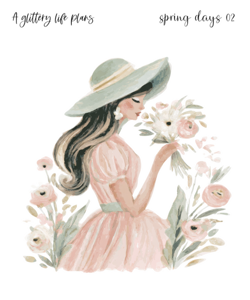 Spring Days XL Large Deco Stickers for Planners and Journals