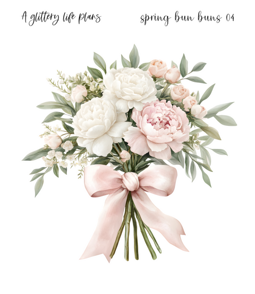 Spring Bun Buns XL Decorative Stickers for Planners and Journals