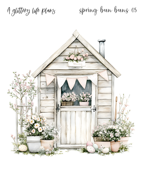 Spring Bun Buns XL Decorative Stickers for Planners and Journals