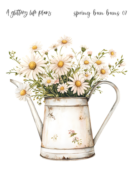 Spring Bun Buns XL Decorative Stickers for Planners and Journals