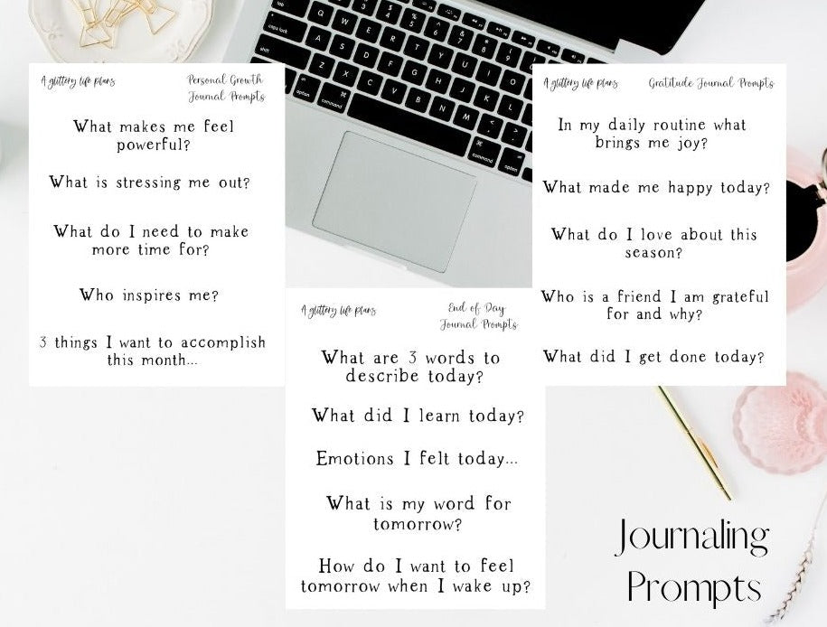 Journaling Prompts Sticker Sheets