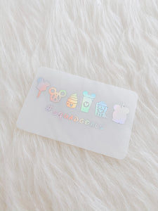 Snacks Squad Goals Foiled Milk Acetate Pocket Card