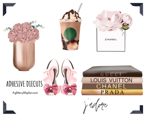 J'adore Adhesive Die Cuts
