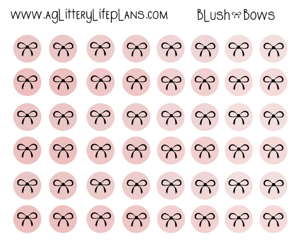 Bows and Peonies Printed Transparent Matte Dots -3 Patterns to Select From