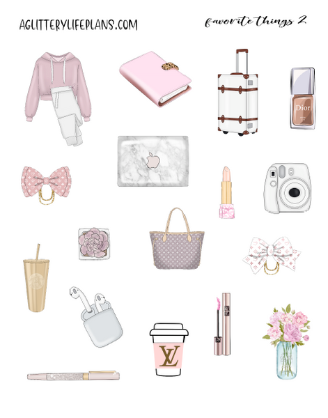 Favorite Things Deco Icon stickers