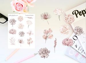 Translucent Florals Planner and Journal Kit
