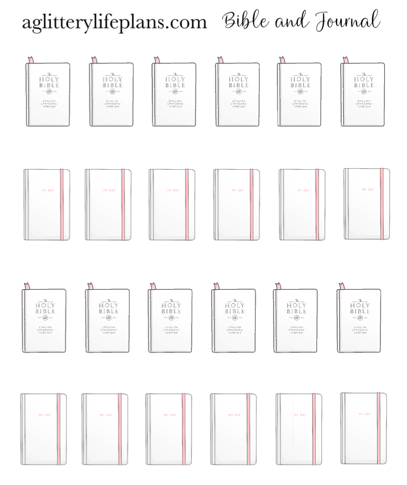 Bible and Journal Planner Deco Sheet Stickers