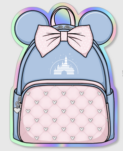 Holo Magical Vacation Backpack Vinyl Decal