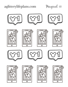 Magical 01 foiled icons