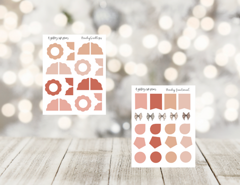 Peachy Transparent Functional Sheet Stickers