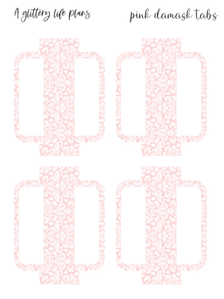 Internal Tabs Planner Organization Stickers (Cute Prints)