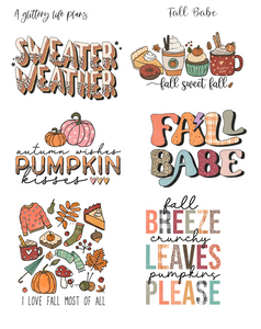 Fall Babe Deco Stickers