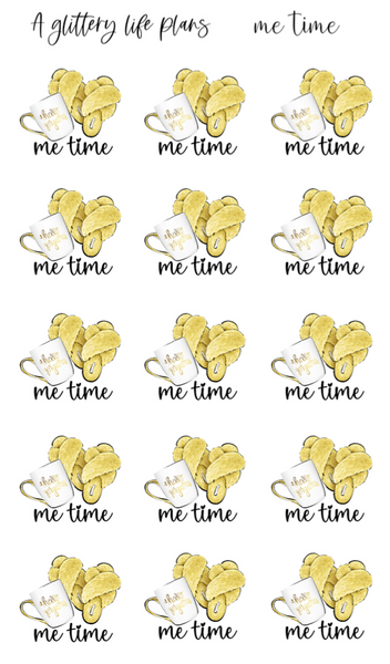 Me time Icon Stickers