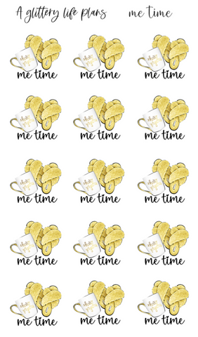 Me time Icon Stickers