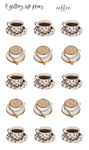 Coffee Cups Icon Stickers