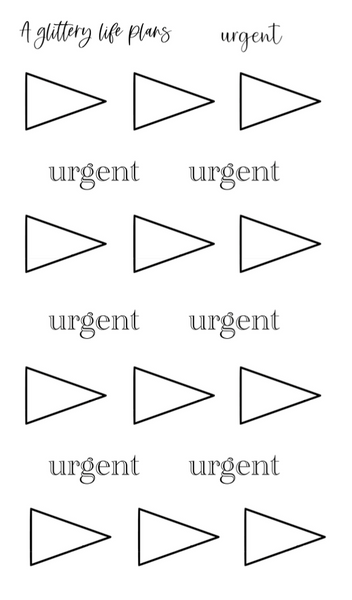 Urgent Icon Stickers