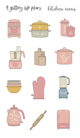 Kitchen Icon Stickers