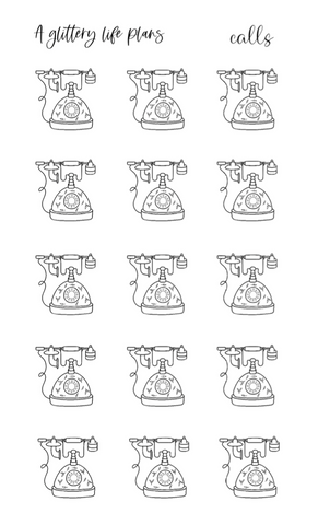 Calls phone Icons Stickers