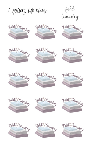 Fold Laundry Icon Stickers