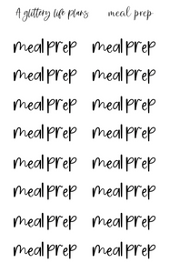 Meal Prep Script Stickers