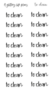 To Clean Script Stickers