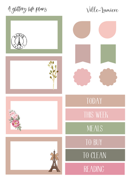 Ville-Lumiere Mini Kit - Planner Stickers and Decorations
