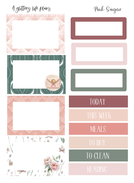 Pink Sugar Mini Kit - Planner Stickers and Decorations
